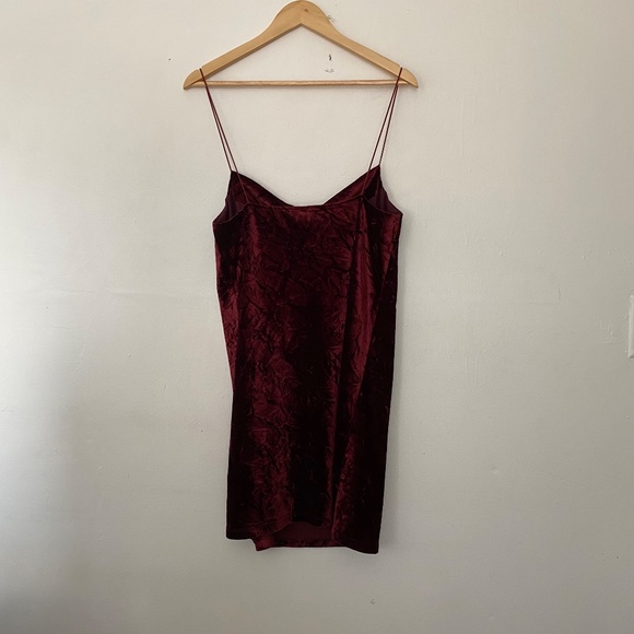 Opening Ceremony Red Velvet Mini Shift Going Out Cocktail Dress - Picture 1 of 4